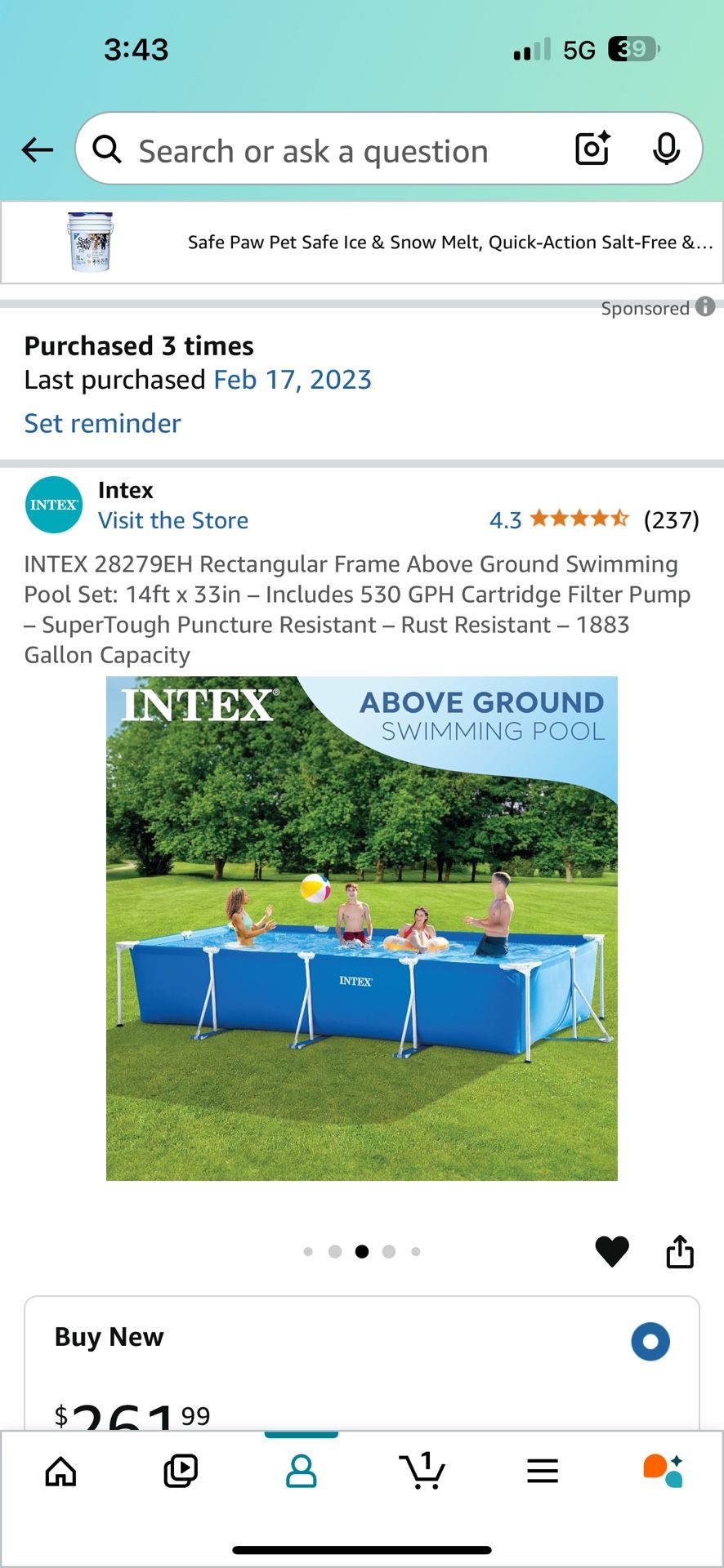 New Outside Swimming Pool