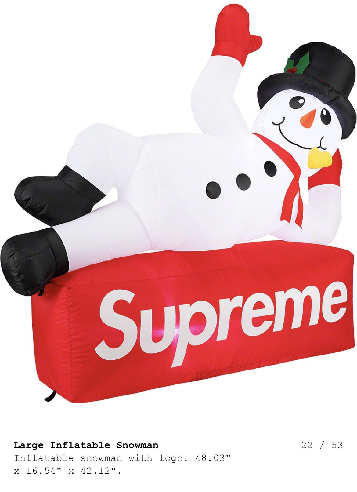 Supreme Inflatable Snowman