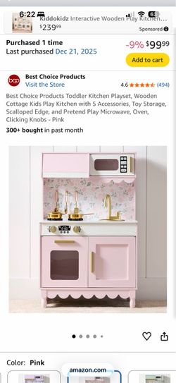 NIB All in One Pink Play Kitchen (NEW, see receipt!) COTTAGE-CORE for your MINI!