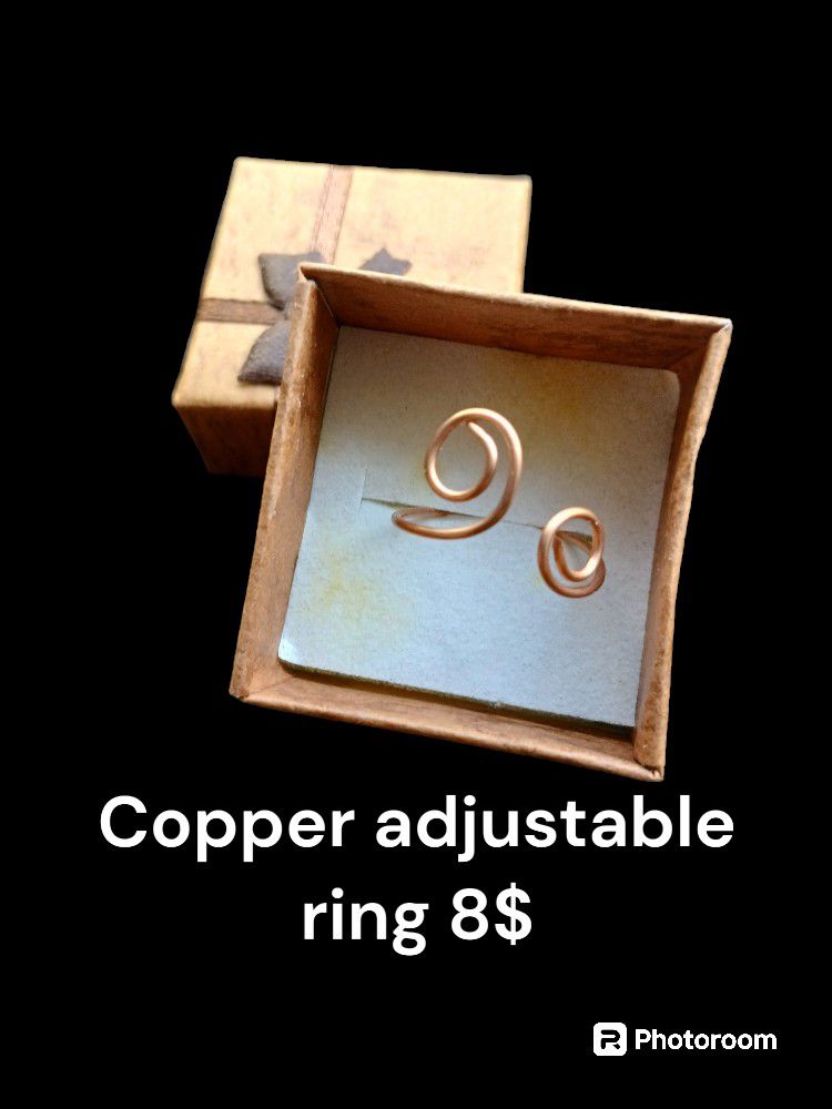 Copper Adjustable Ring 