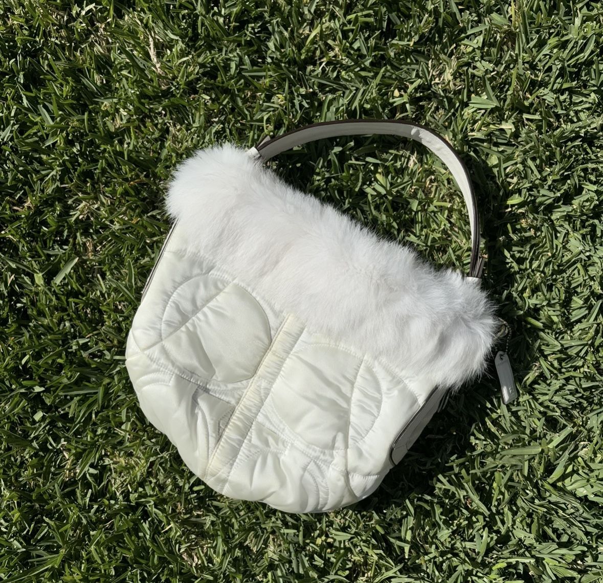 Coach Rabbit Fur Shoulder Bag