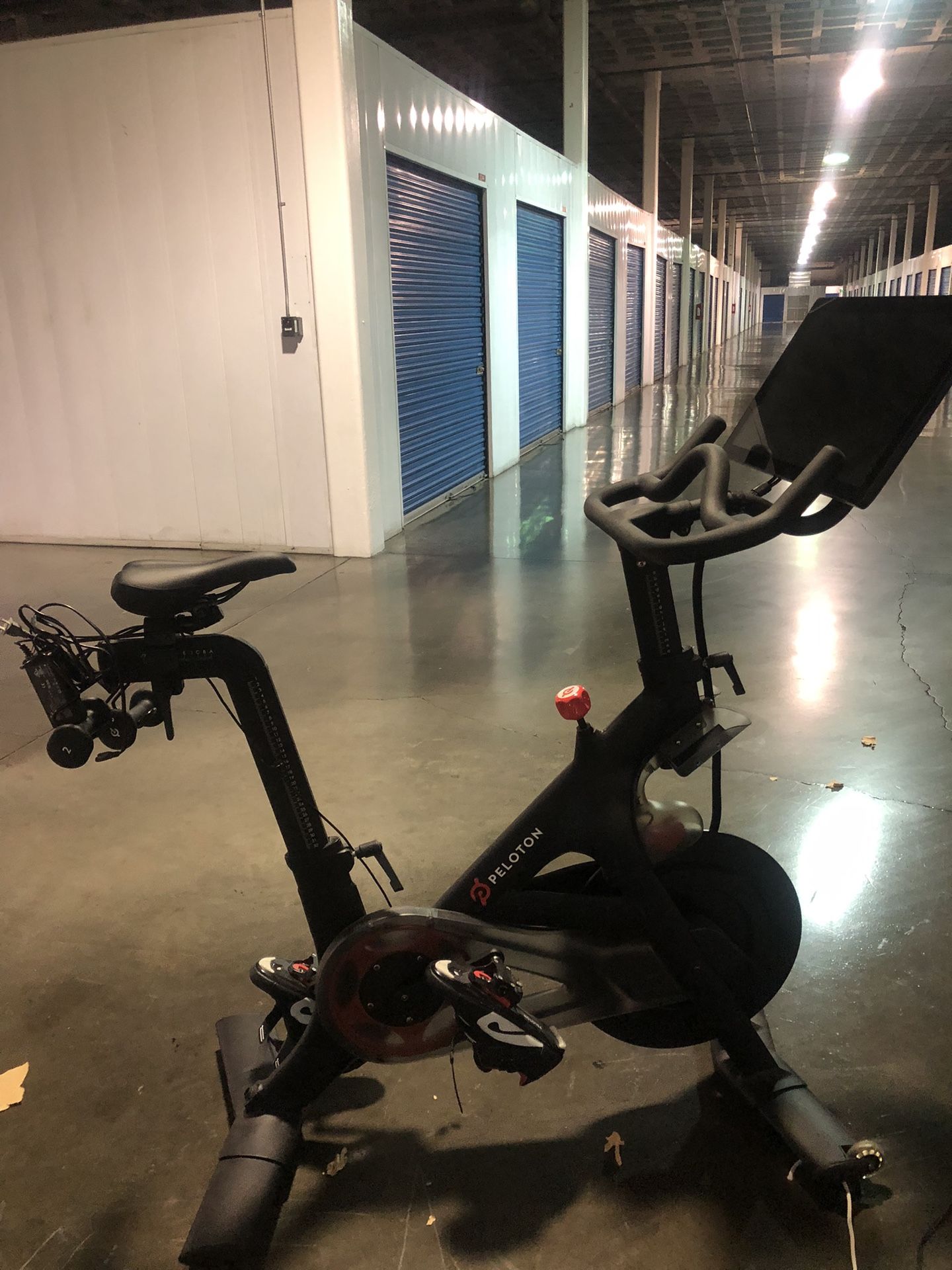 Peloton Exercise Bike With Shoes
