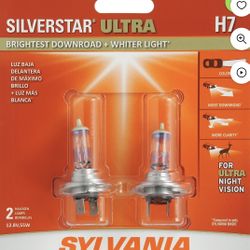 Sylvania Sylvania H7 SilverStar Ultra Halogen Headlight Bulb, Pack of 2