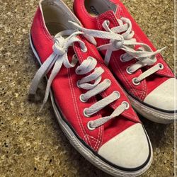 Red Converse Size 7w