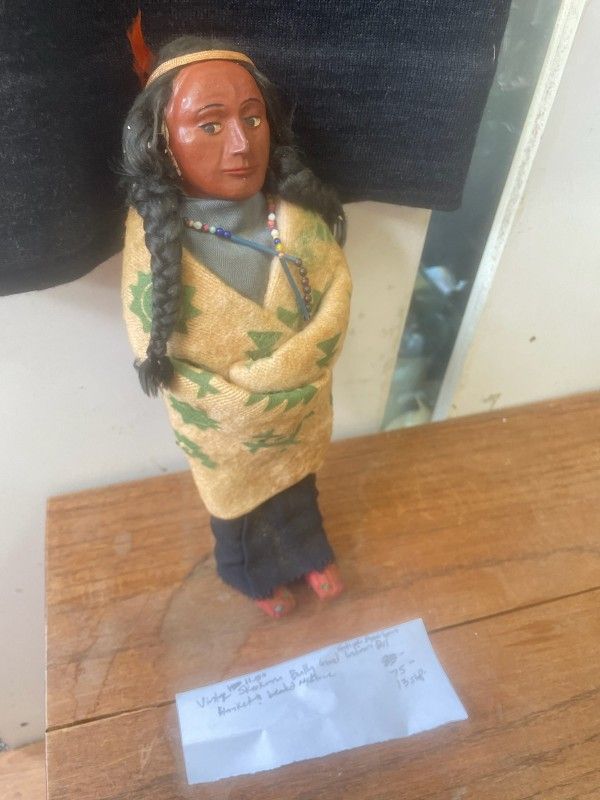 Antique Indian Skookam Doll 12"