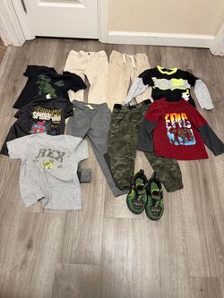 4/5 boy clothes and size 11 shoes