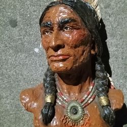 Native American Statue Head