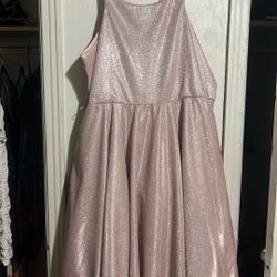 pink sparkling dress size 20