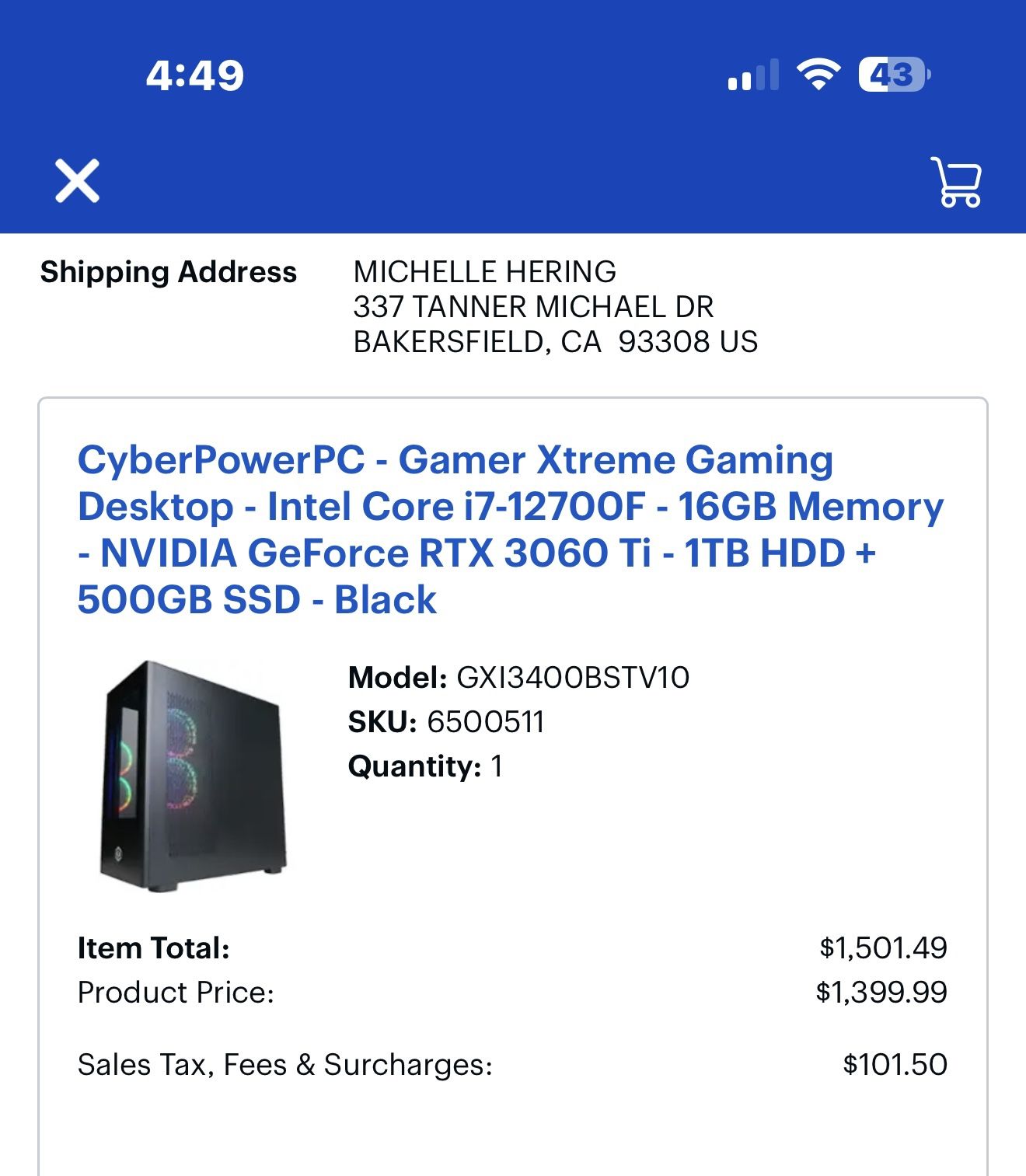Corsair 600 Watt Power Supply Only ( not The Pc )