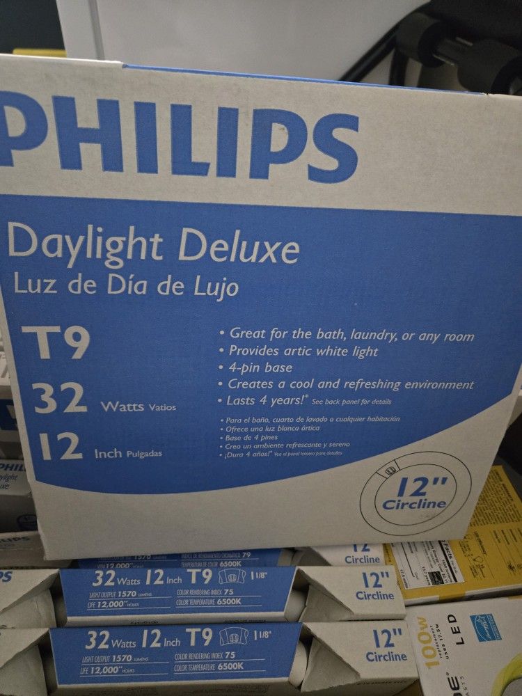 PHILIPS Cool White for Residential Use - 12 and 16 inch Daylight Bulb (5 Each) 10 Light Bulbs