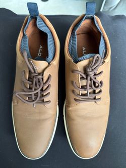 Boys Men’s Brown Shoes Size US 7.5 EU 40 Aldo Flex Lace Up Oxford