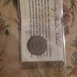 1912 Liberty V Cent Nickel 