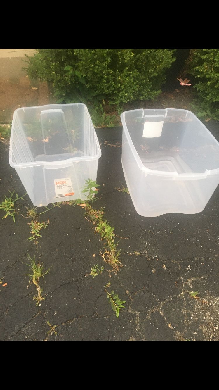 Two storage bins