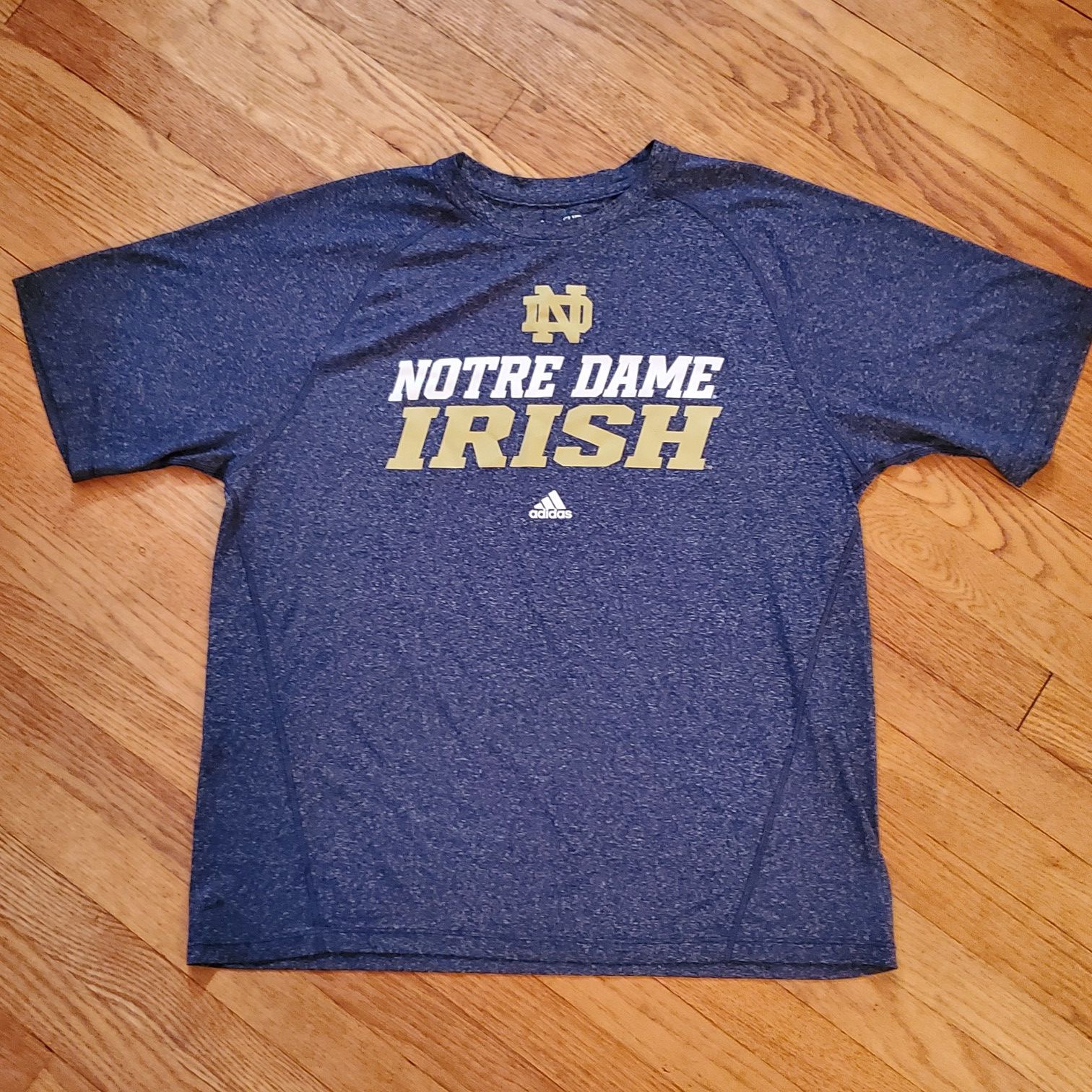 Adidas Climalite Notre Dame Navy Large T-Shirt