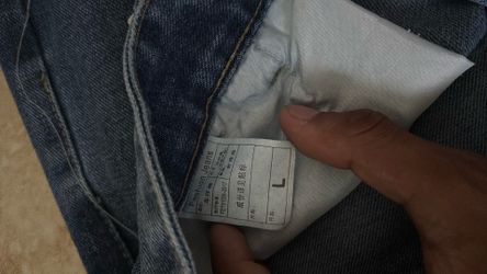 DENIM  TEARS , blue with flowers white , size L