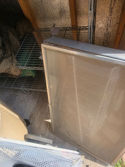 Locking wall mount display case glass door with key