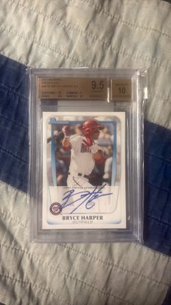2011 Bowman prospects Bryce Harper auto BGS 9.5/10 baseball card