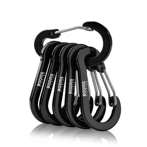 Fishing 6 Peice Aluminum Alloy Carabiner Keychain Outdoor Camping Climbing Snap