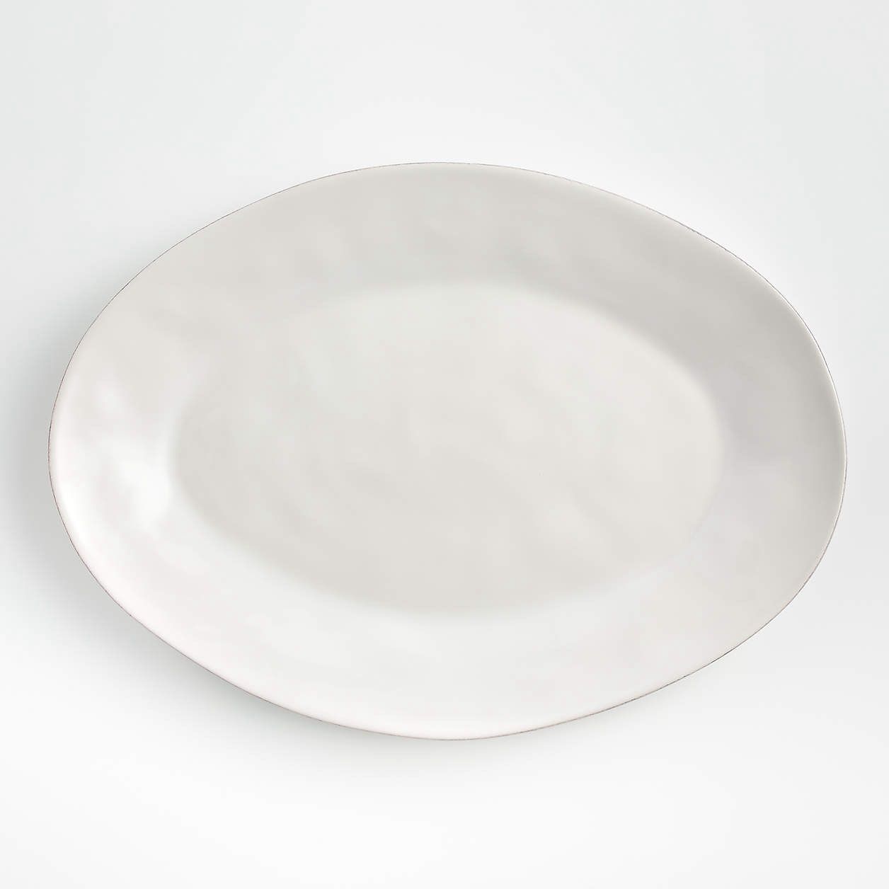 White Large Oval Serving Platter