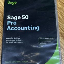 SAGE 50 PREMIUM ACCOUNTING 2024 U.S. 1-USER 1-YEAR SUBSCRIPTION  Experience seamless accounting management with the Sage 50 Premium Accounting 2024 su