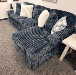 Midnight-Madness Gunmetal 2 Piece RAF Sectional