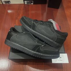 Air Jordan 1 Low Travis Scott Black Phantom Size 10