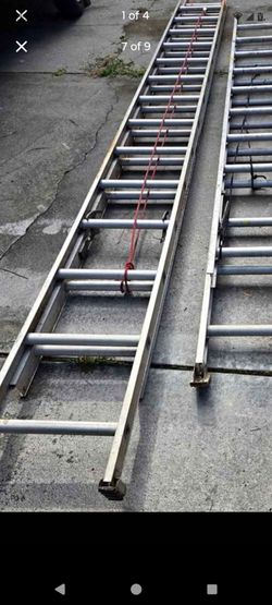 Lots of different 32ft Aluminum extension ladders