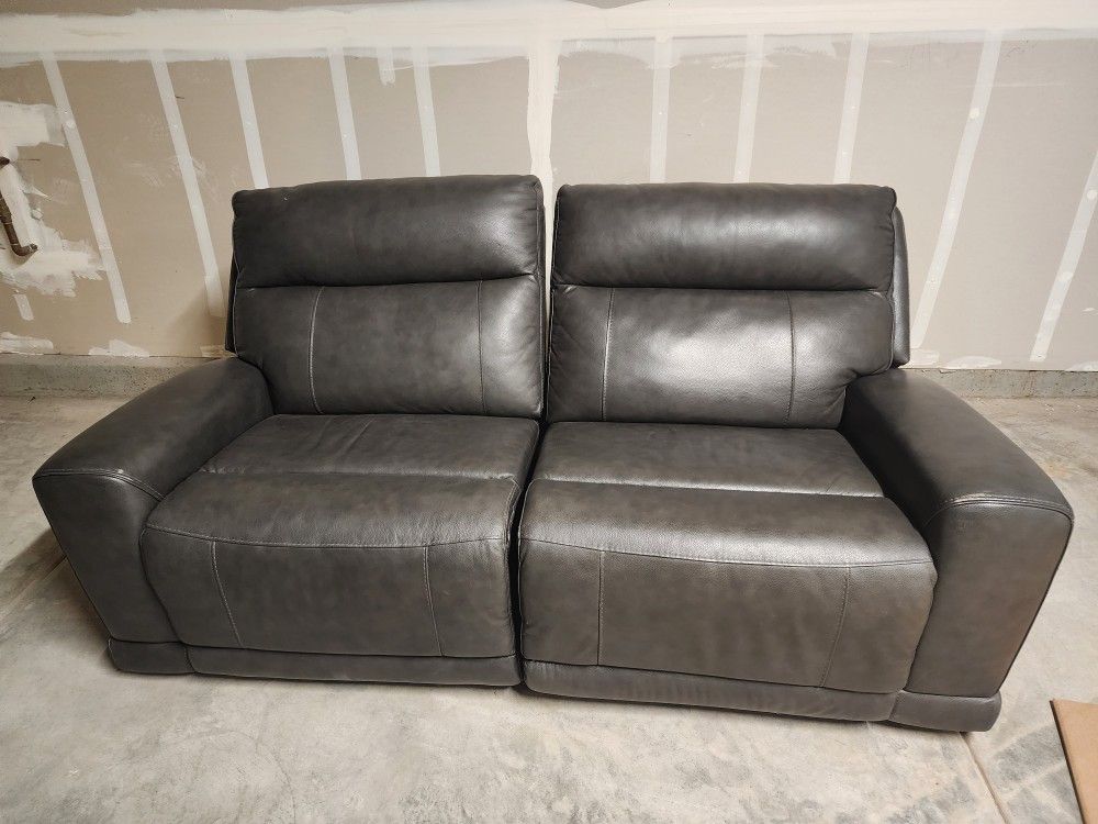Costco Grey Leather Sofa Endpieces
