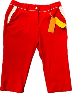 Louis Castel red golf capri pants size 6/7
