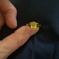 Gold And Citron Ring 