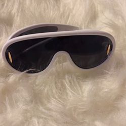 White Shades With Black Lenses 