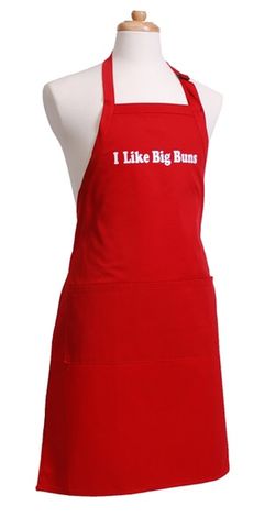 Funny Men's Apron Red Original I Like Big Buns