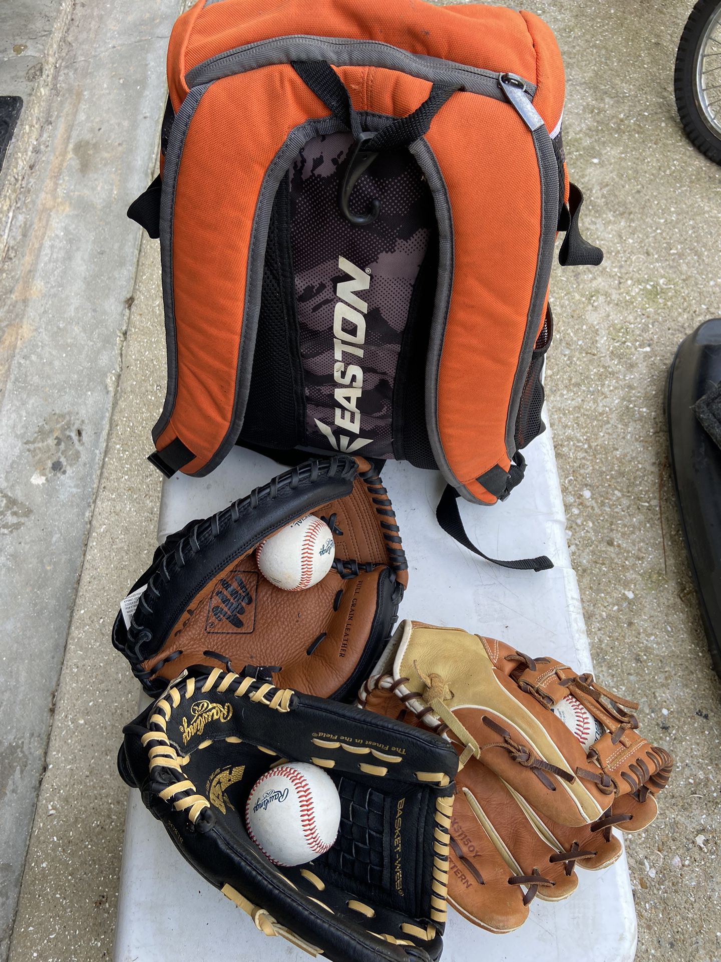 Baseball Bag And Gloves 