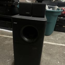2 Bose speakers and Subwoofer