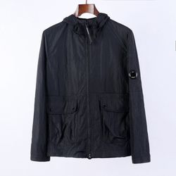 Cp Company Black Hooded Windbreaker
