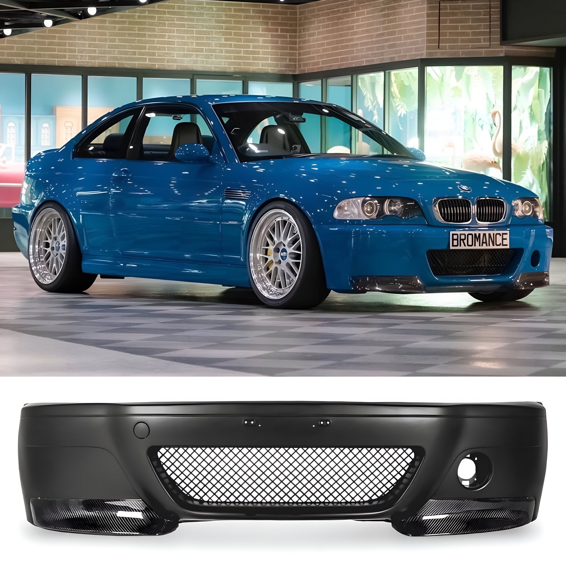 BMW E46 M3 CSL Style Front Bumper