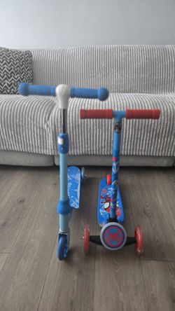 2 Kids Scooters – Spider-Man & Blue 3-Wheel Scooter