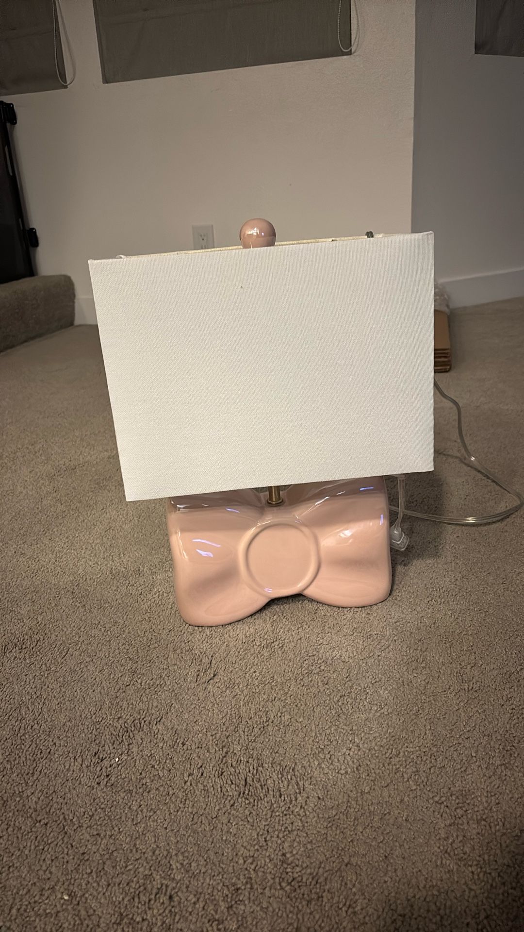Pink Bow Lamp