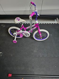 Huffy 16" Sea Star Kids' Bike, Fits Riders 42" - 48", Purple, Youth, Girls