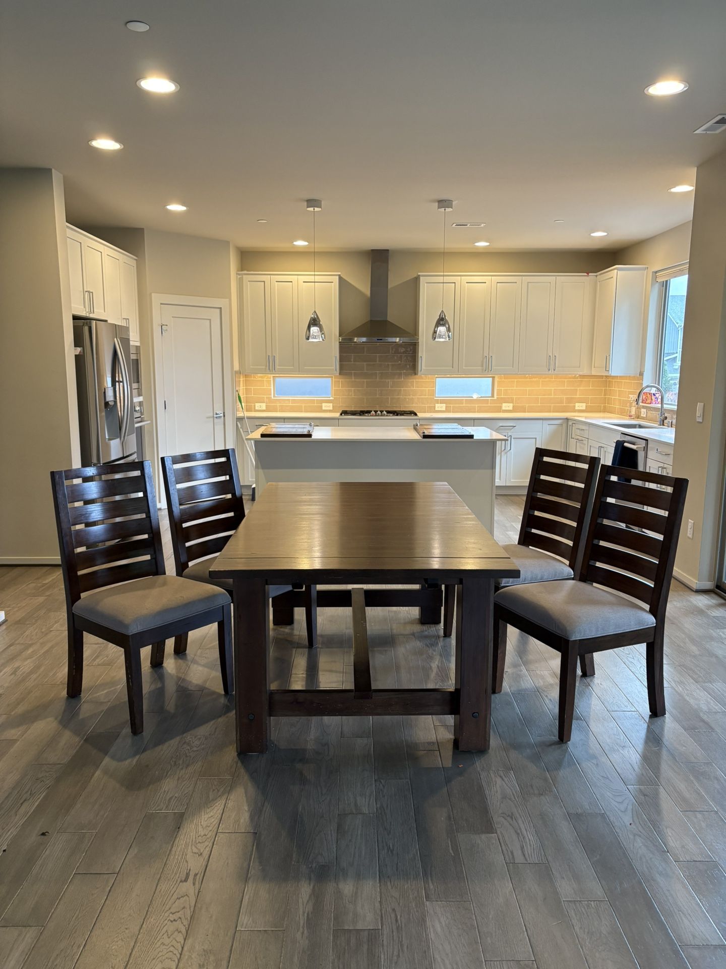 Wooden dinning table