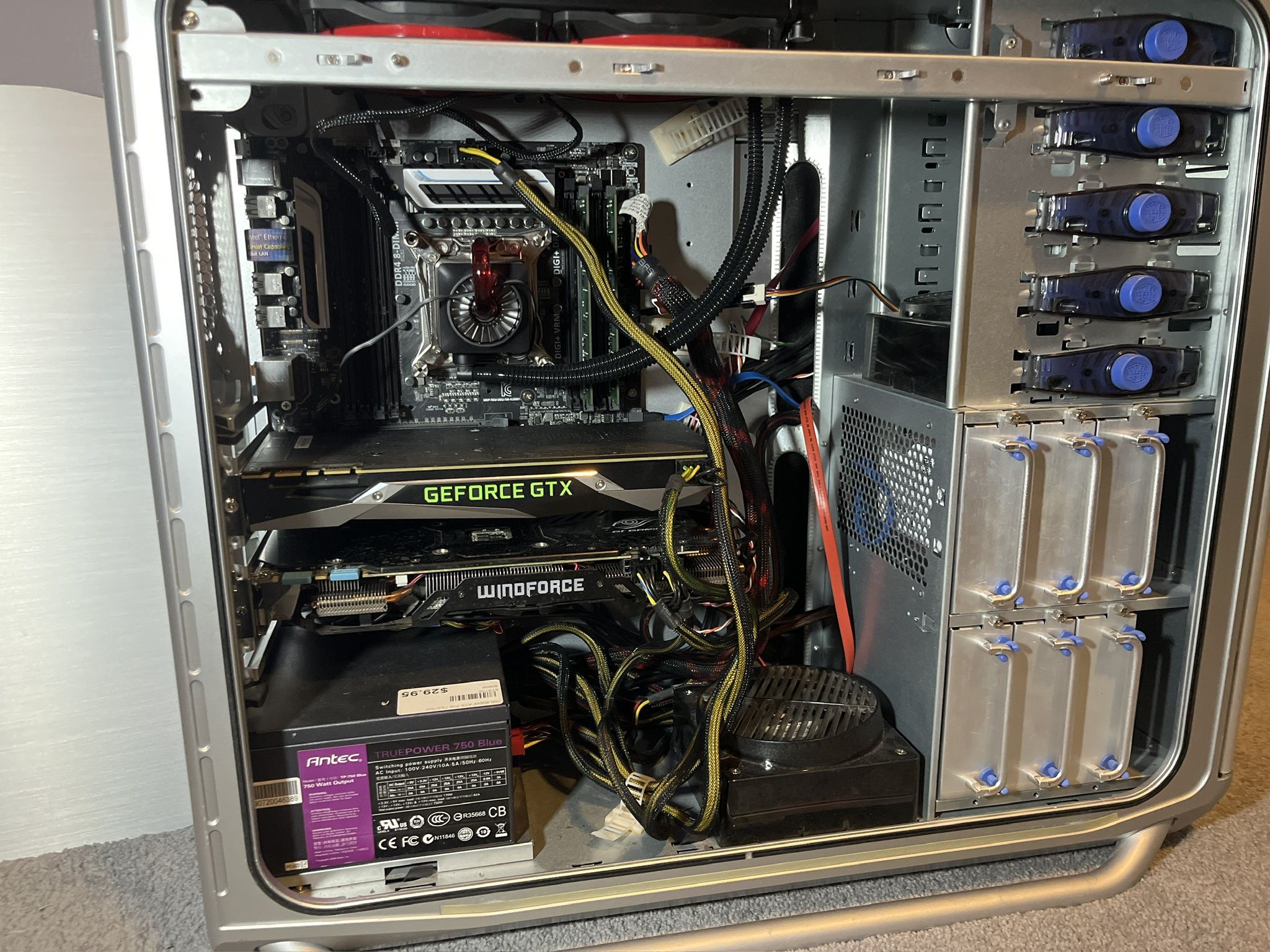Full Gaming PC Bundle – i7-5960X, GTX 1080 + 970, Monitor, Keyboard, Wi-Fi, Controller