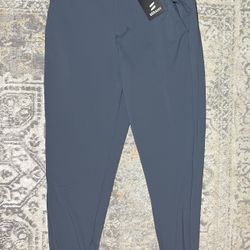 SERAMY Men's Golf Joggers Stretch Pants Size S Blue