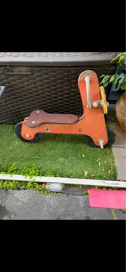 Vintage Wooden Kids Ride-On Toy
