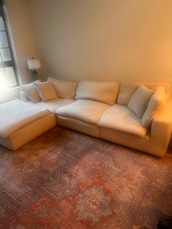 Living spaces off white couch with removable covers