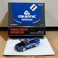 Hot Wheels RLC Nissan GTR R32 Calsonic Blue #1 TLV Tomica Limited Vintage 