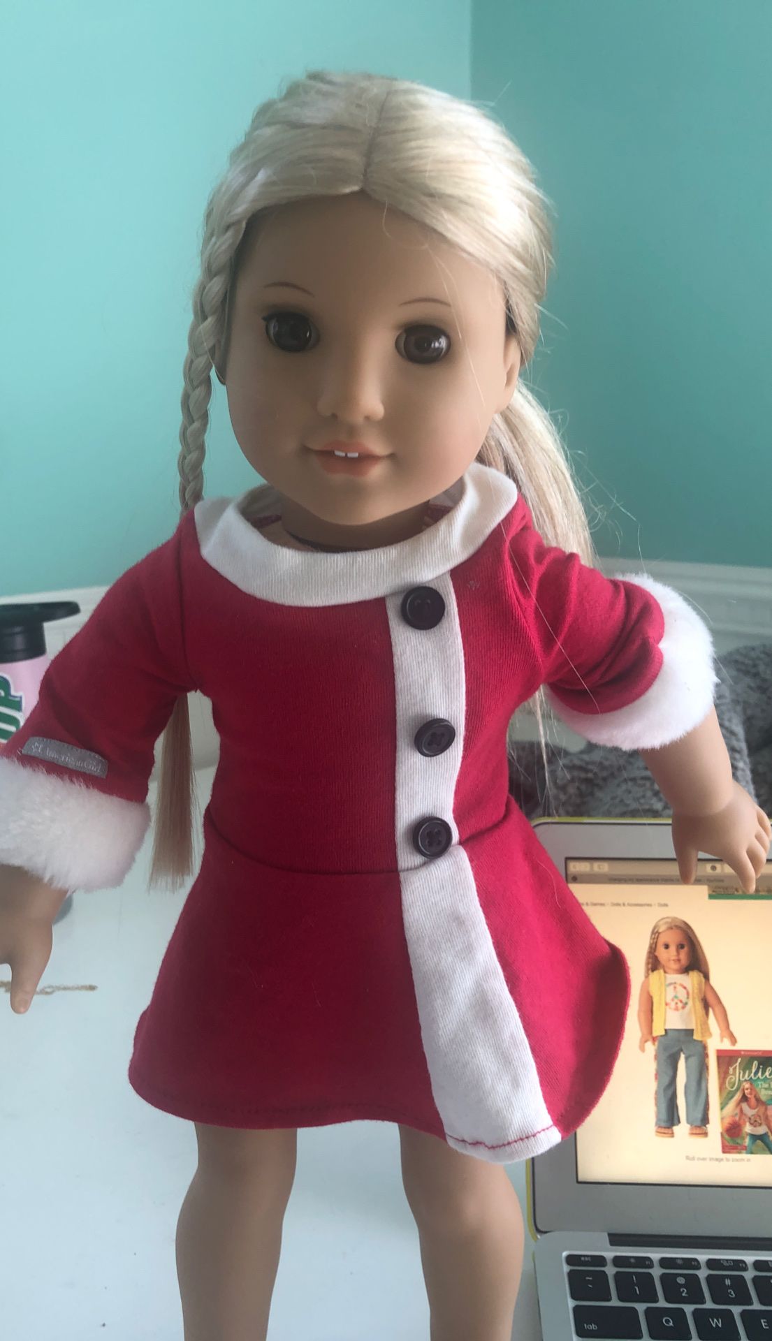 Authentic Julie American Girl doll Julie Dress and hair tie included!