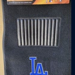 LA dodgers embroidered floor mats