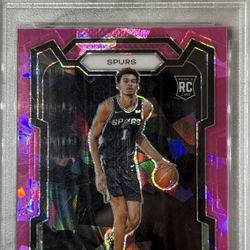 2023 Prizm Pink Ice Victor Wembanyama Wemby Psa 10