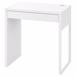 MICKE Desk, white, For Small Spaces