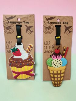 3D Silicone Luggage Tags